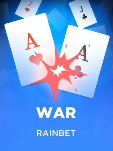 War kaartspel uit de Rainbet Originals collectie